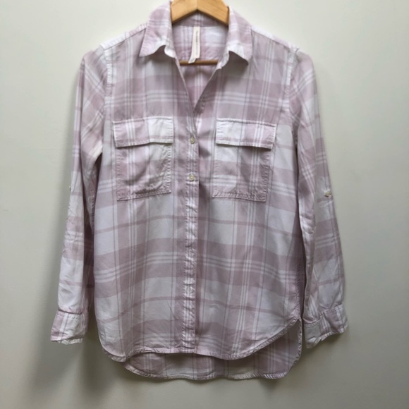 The Group by Babaton utility shirt in pink check - Picture 3 of 7